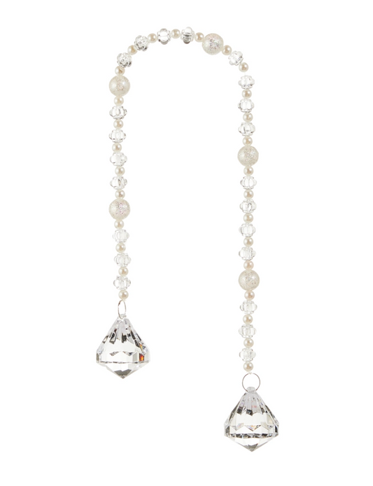 18" Crystal Bead Drop Garland