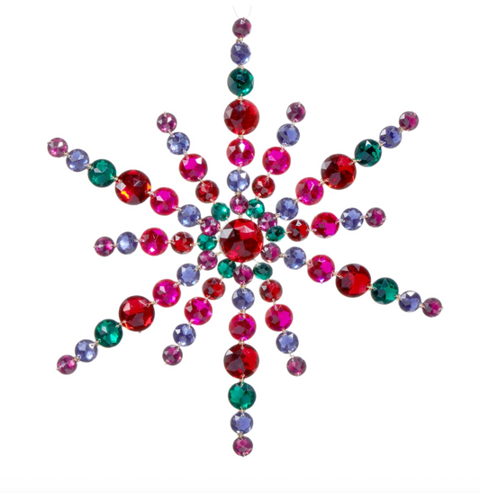 11.5" Jewel Snowflake Ornament