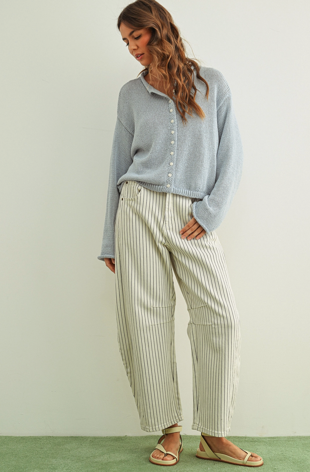 Sloan Pinstriped Pants