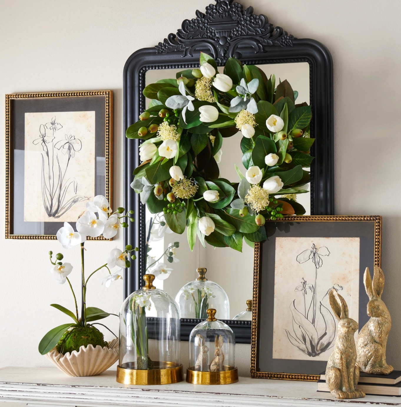 Garden Estate Tulip Wreath