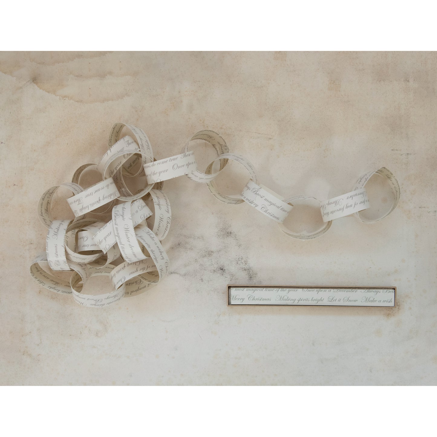 DIY Script Paper Link Garland