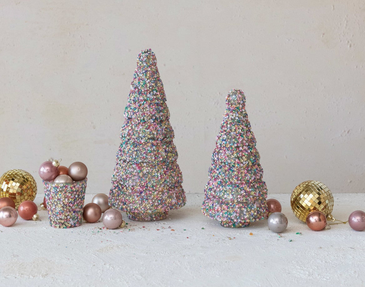 Merry & Bright Sequin Votive