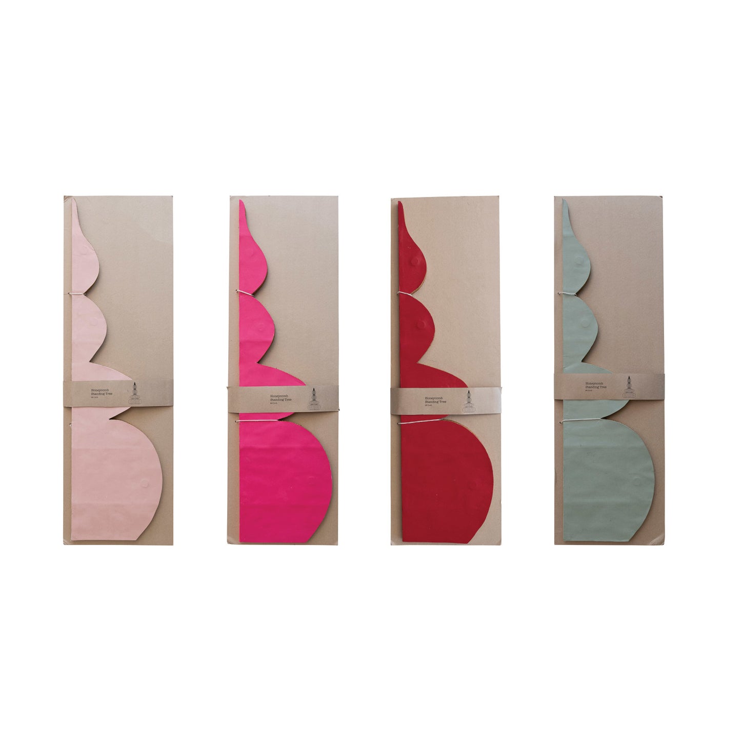 26" Paper Honeycomb Tree - Four Colors