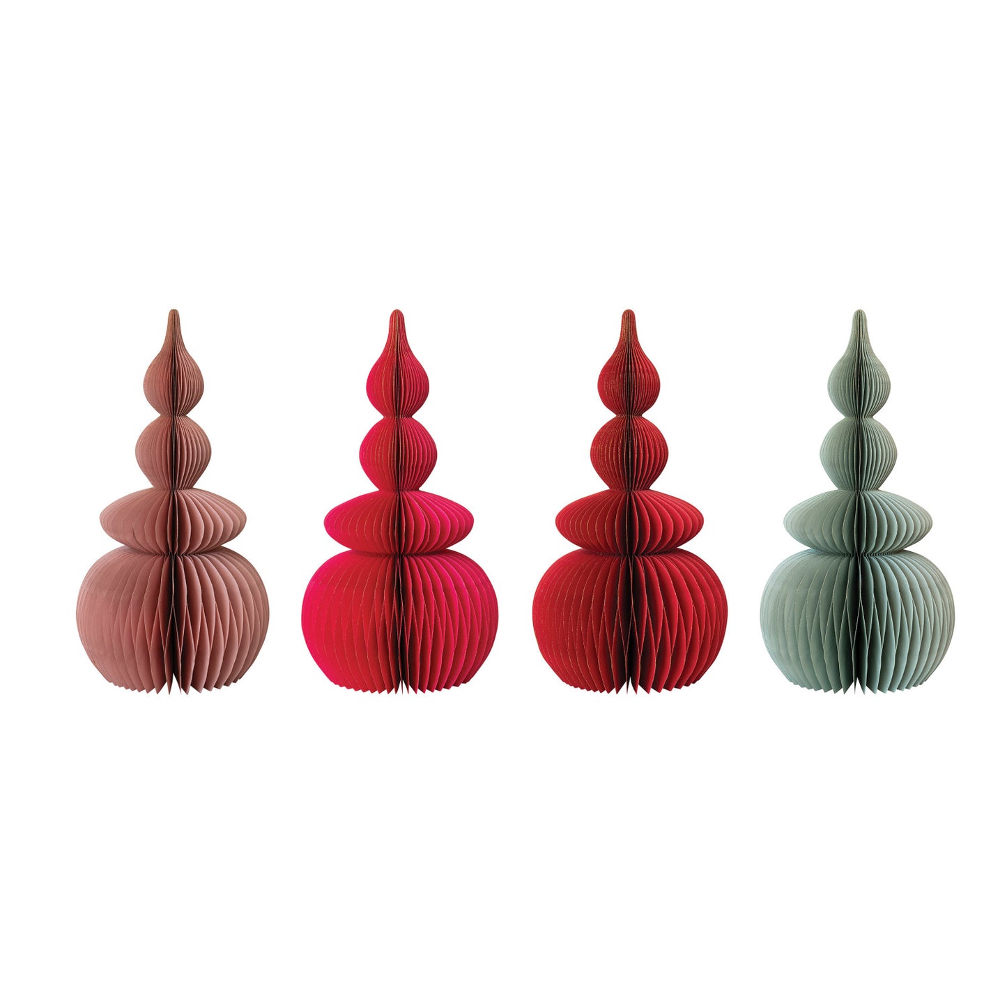 26" Paper Honeycomb Tree - Four Colors