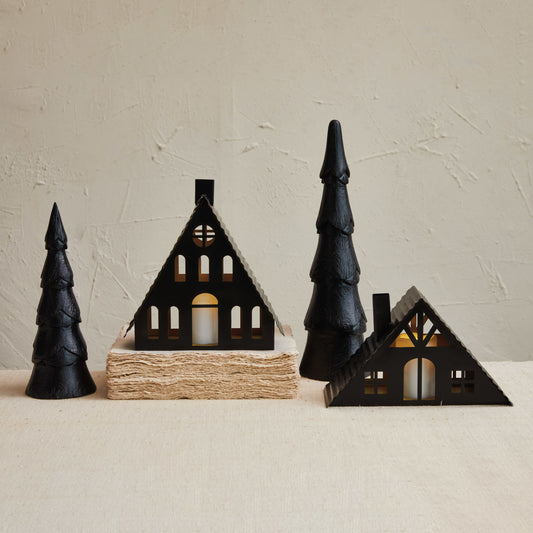 LED Black Metal Houses