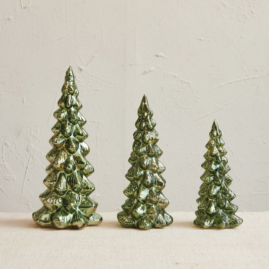 Forest Mercury Glass LED Trees
