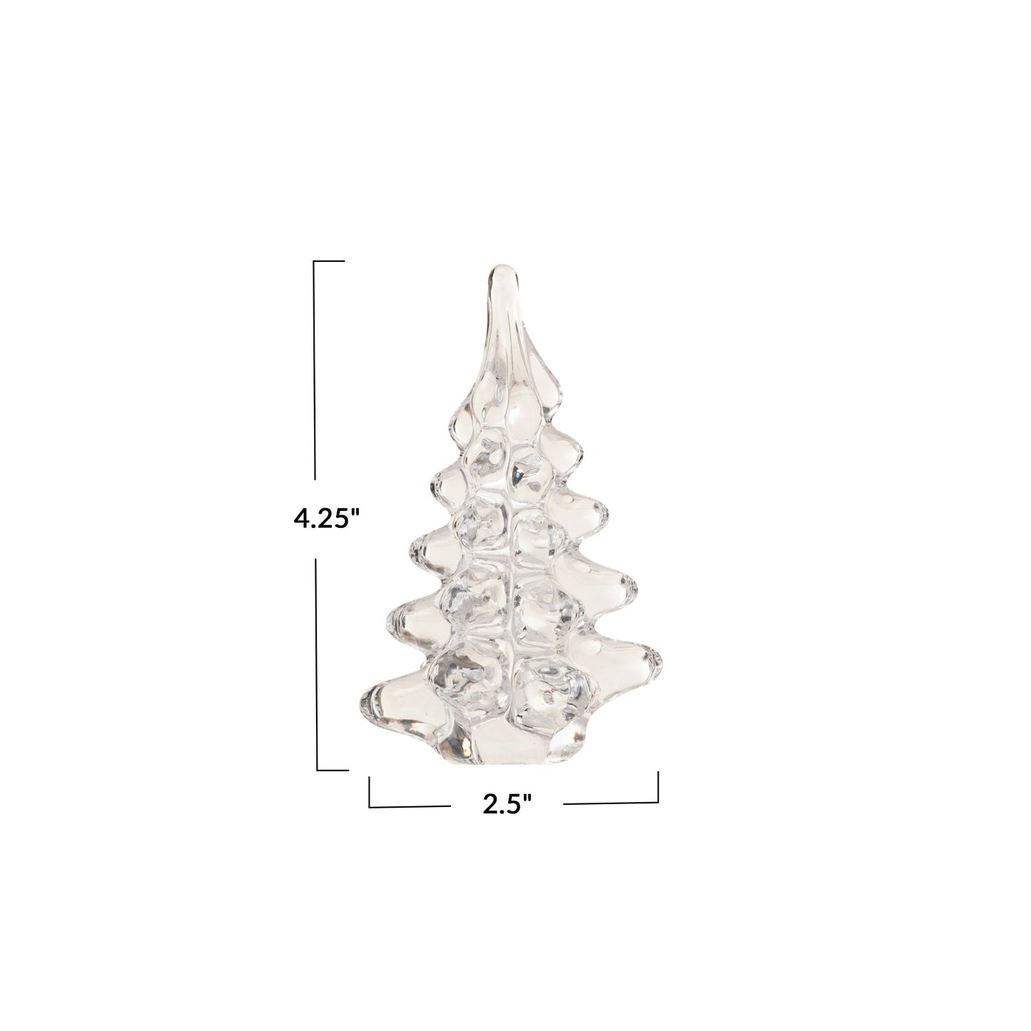 Glass Crystal Evergreen Trees
