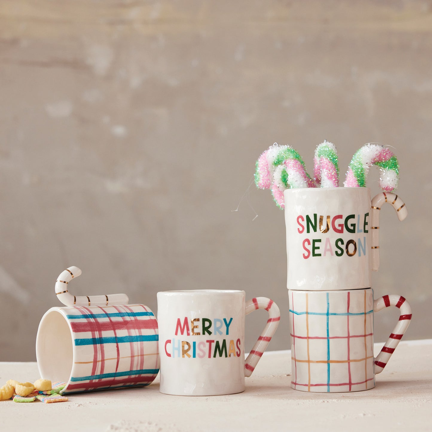 Candy Cane Lane Stoneware Mug