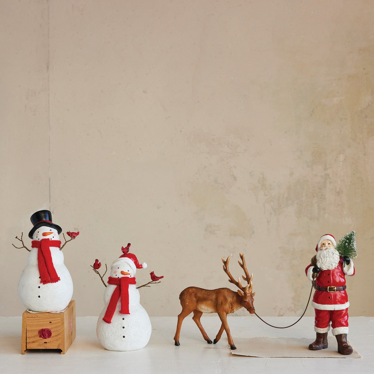 Sugared Snowman with Birds - Two Styles