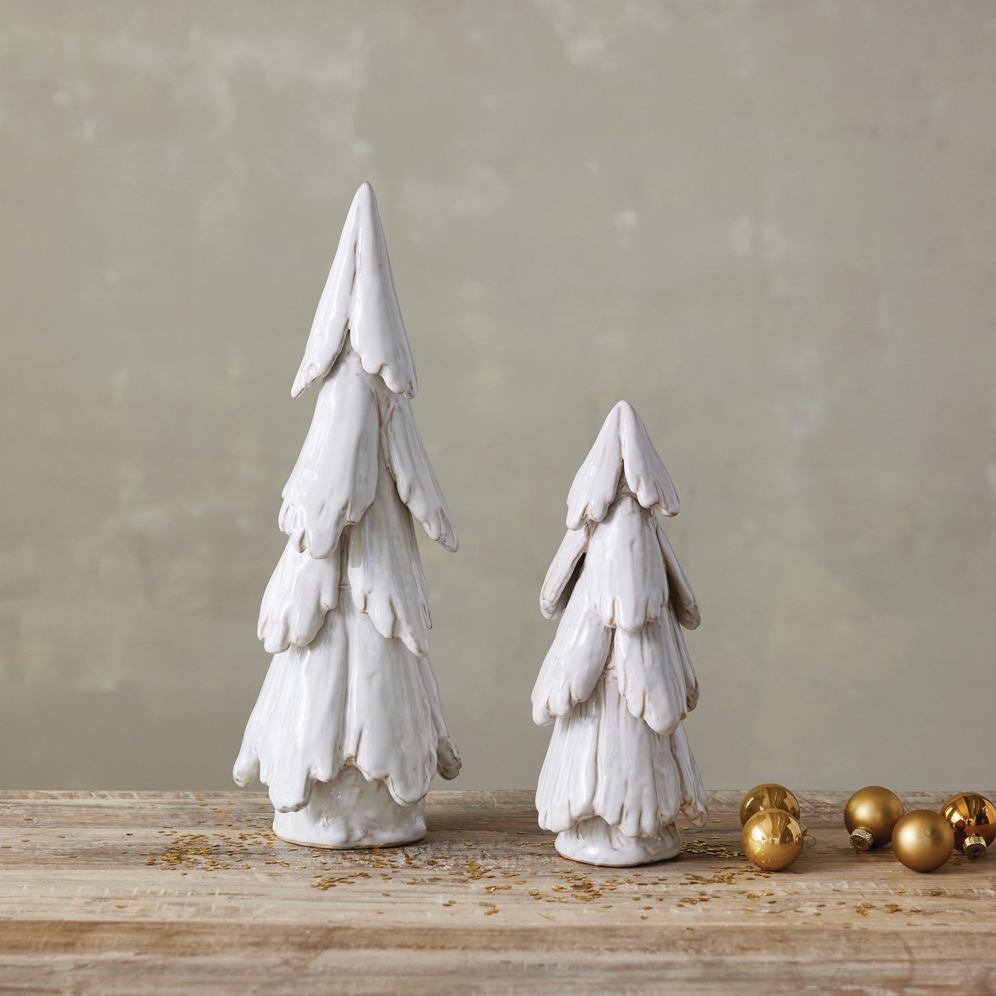 Stoneware Reactive Glaze Trees - Two Sizes