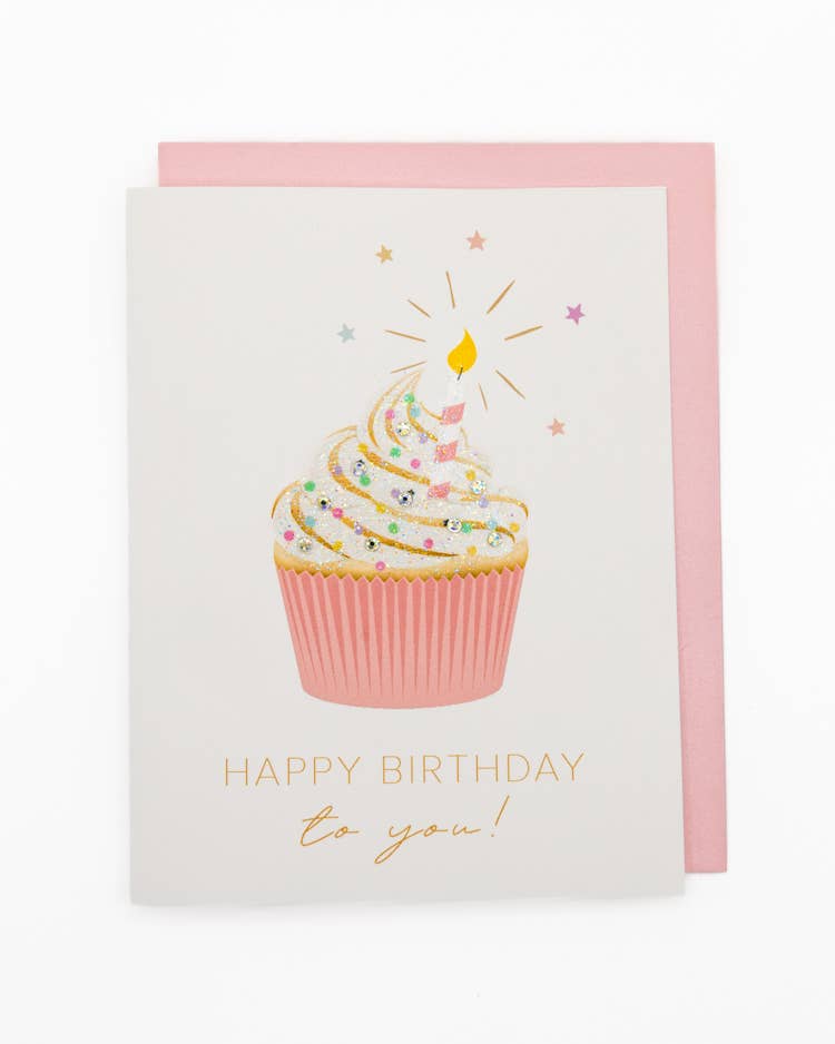 'Cupcake Surprise' Birthday Card