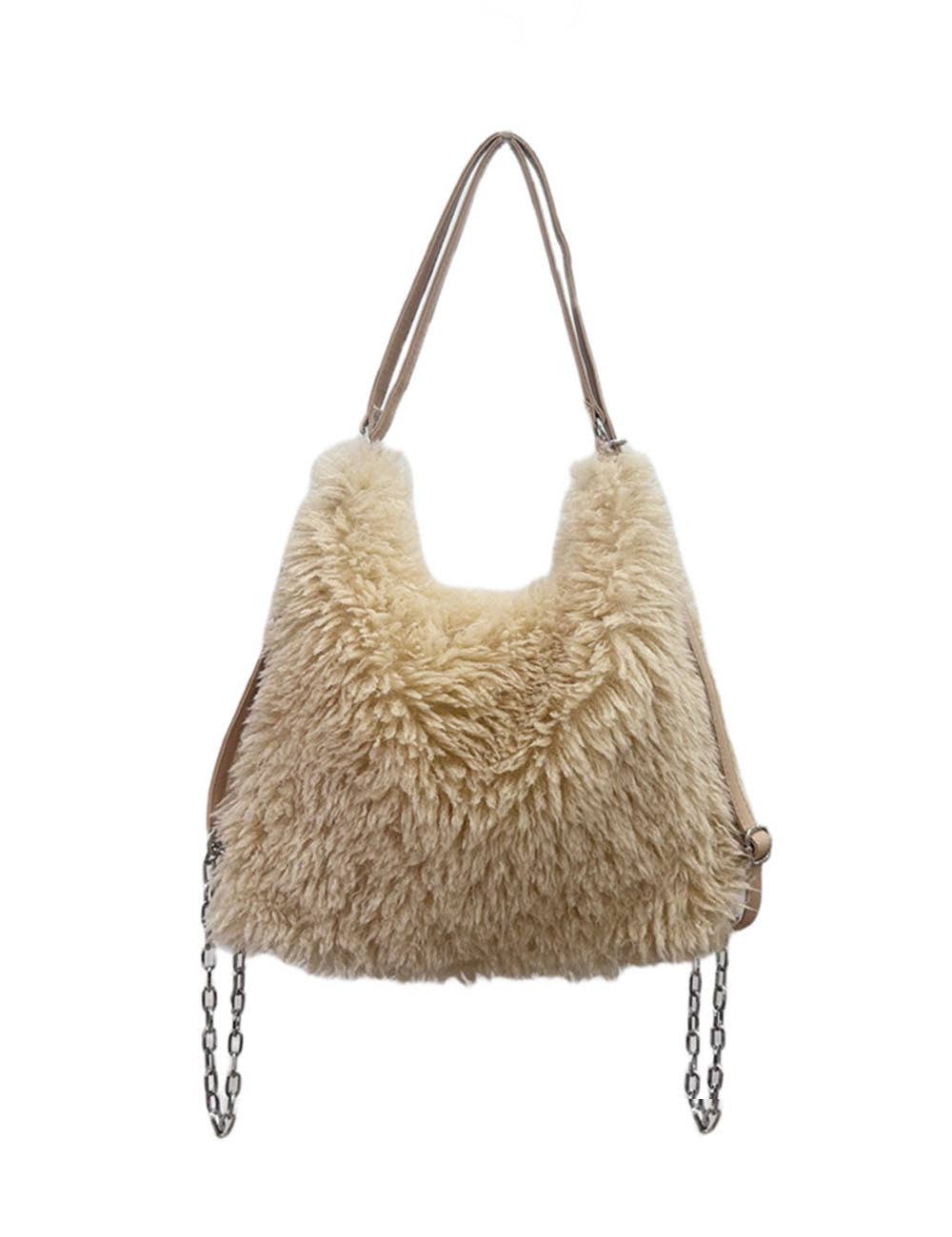 Celeste Plush Fur Bag