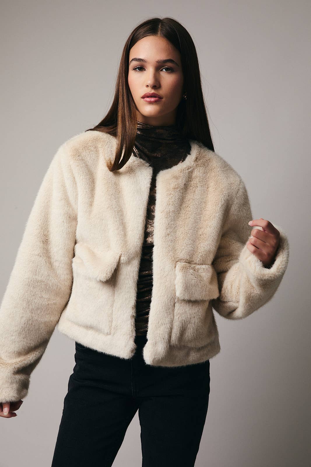 Cora Fur Midi Jacket