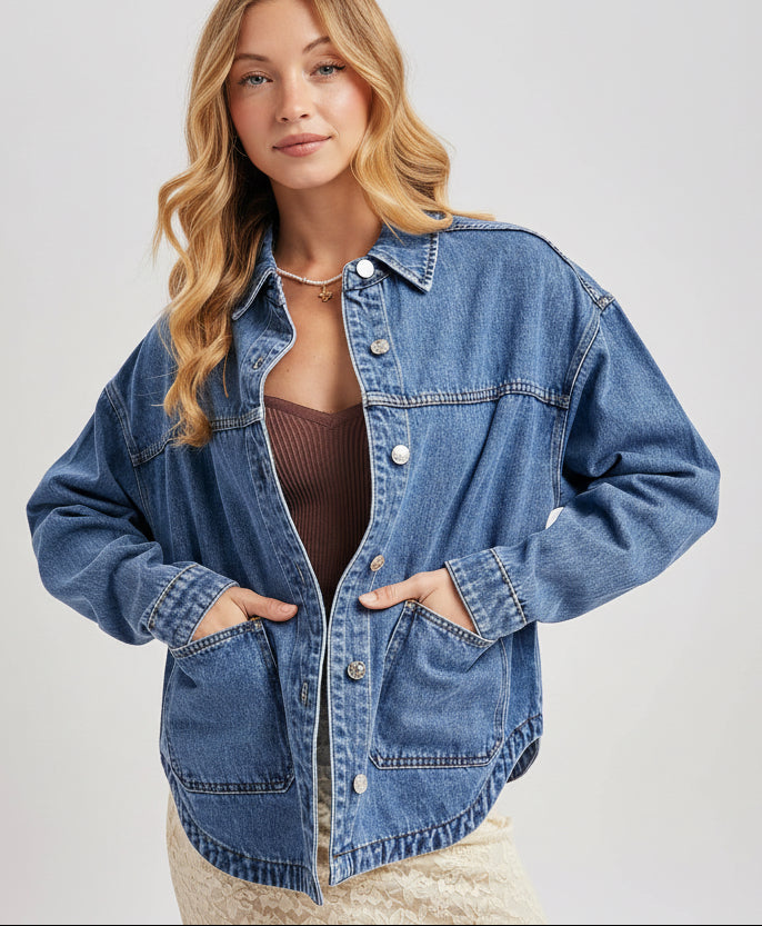 Sasha Denim Shacket