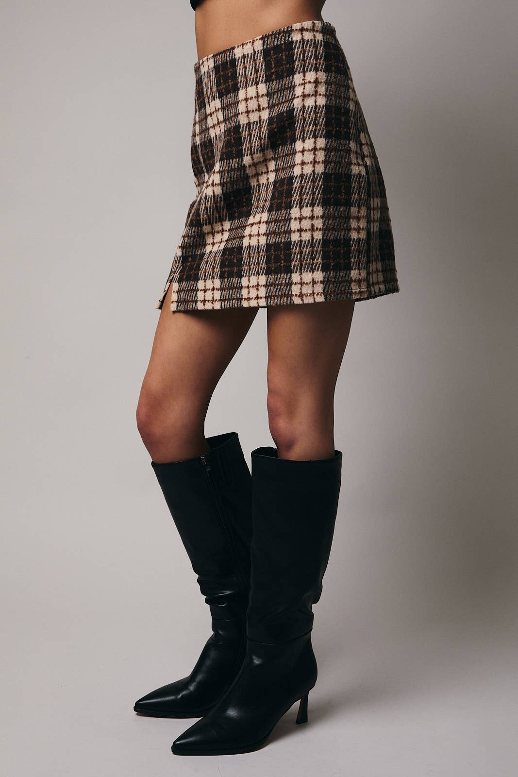 Reese Plaid Mini Skirt