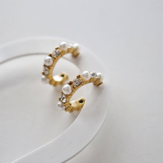 Lani Pearl and CZ Hoops