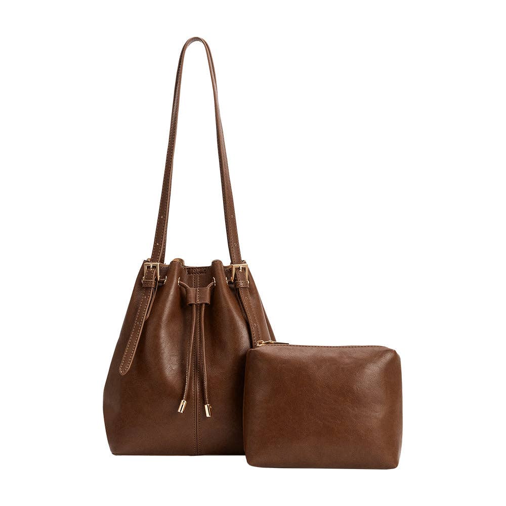 Sasha Bucket Bag - Chocolate