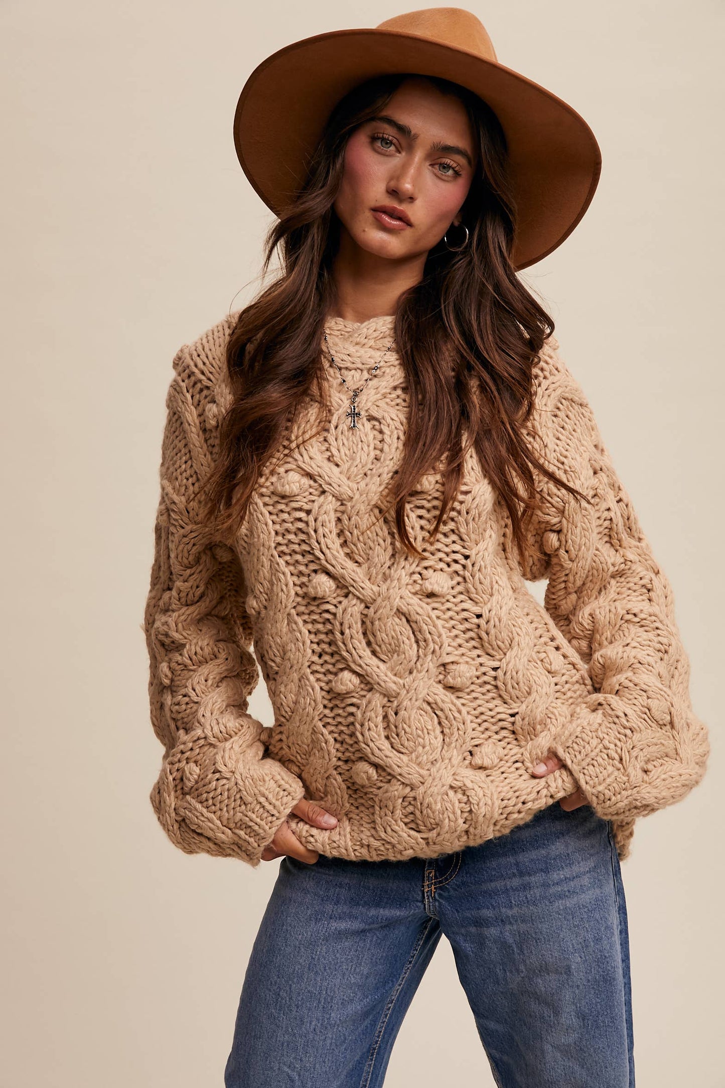 Penelope Chunky Knit Sweater - Two Colors