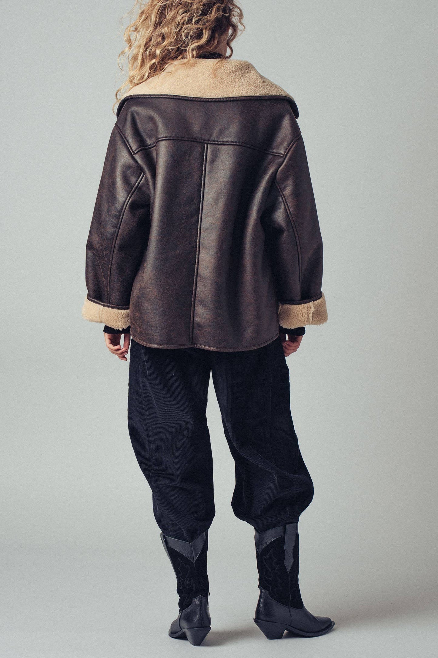 Midnight Run Aviator Leather Jacket