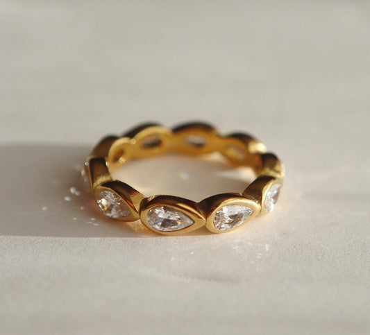 Teardrop Eternity Ring