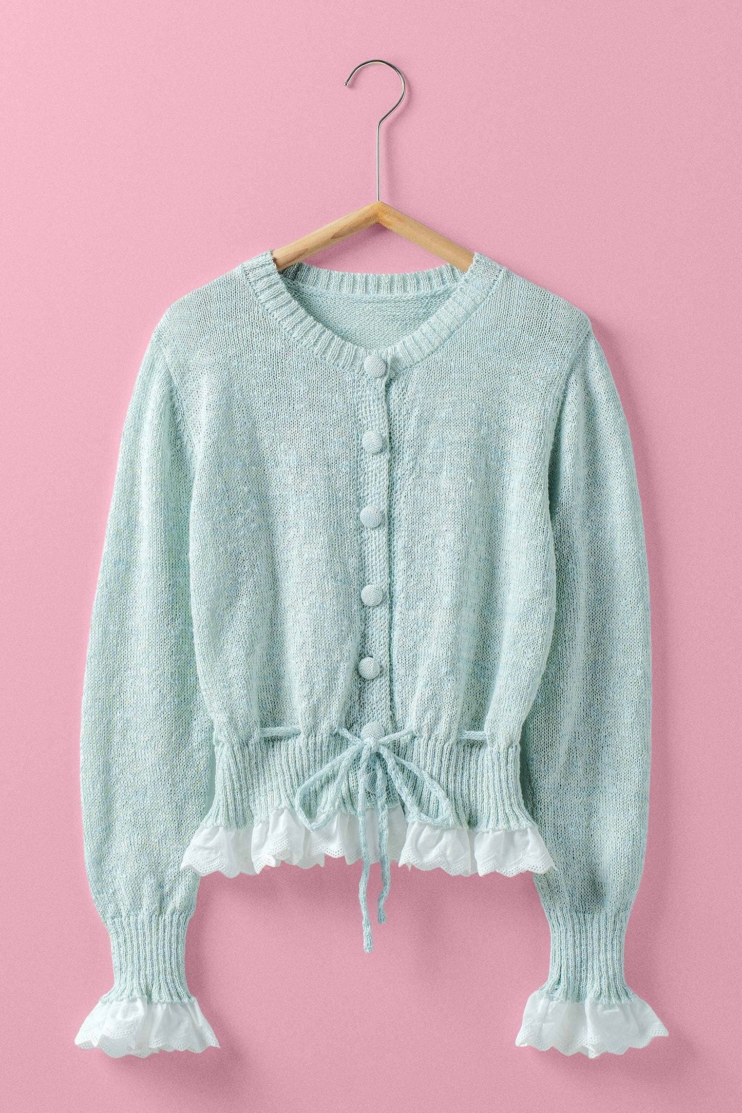 Eva Eyelet Trim Cardigan