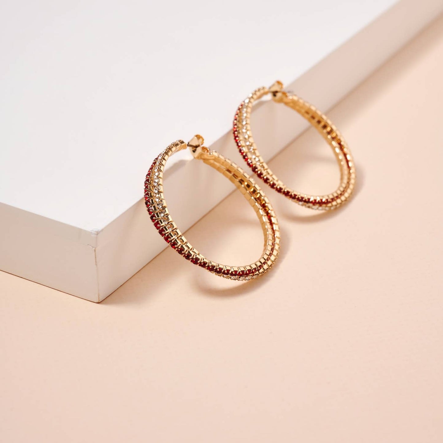 Gina Twisted Hoop Earrings - Two Colors