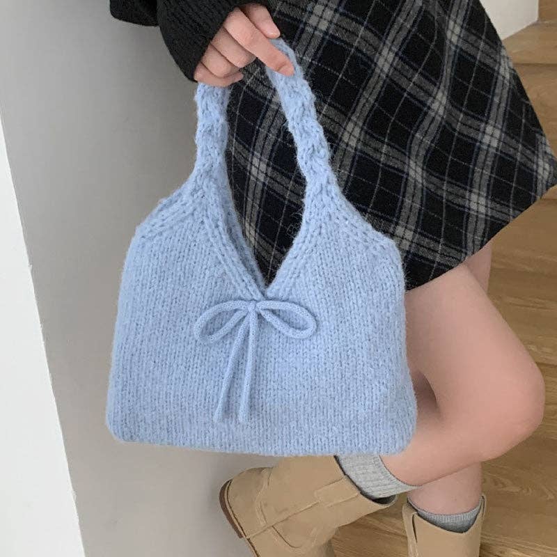 Dolce Bow Knit Bag