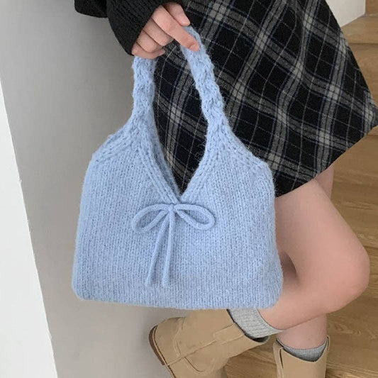 Dolce Bow Knit Bag