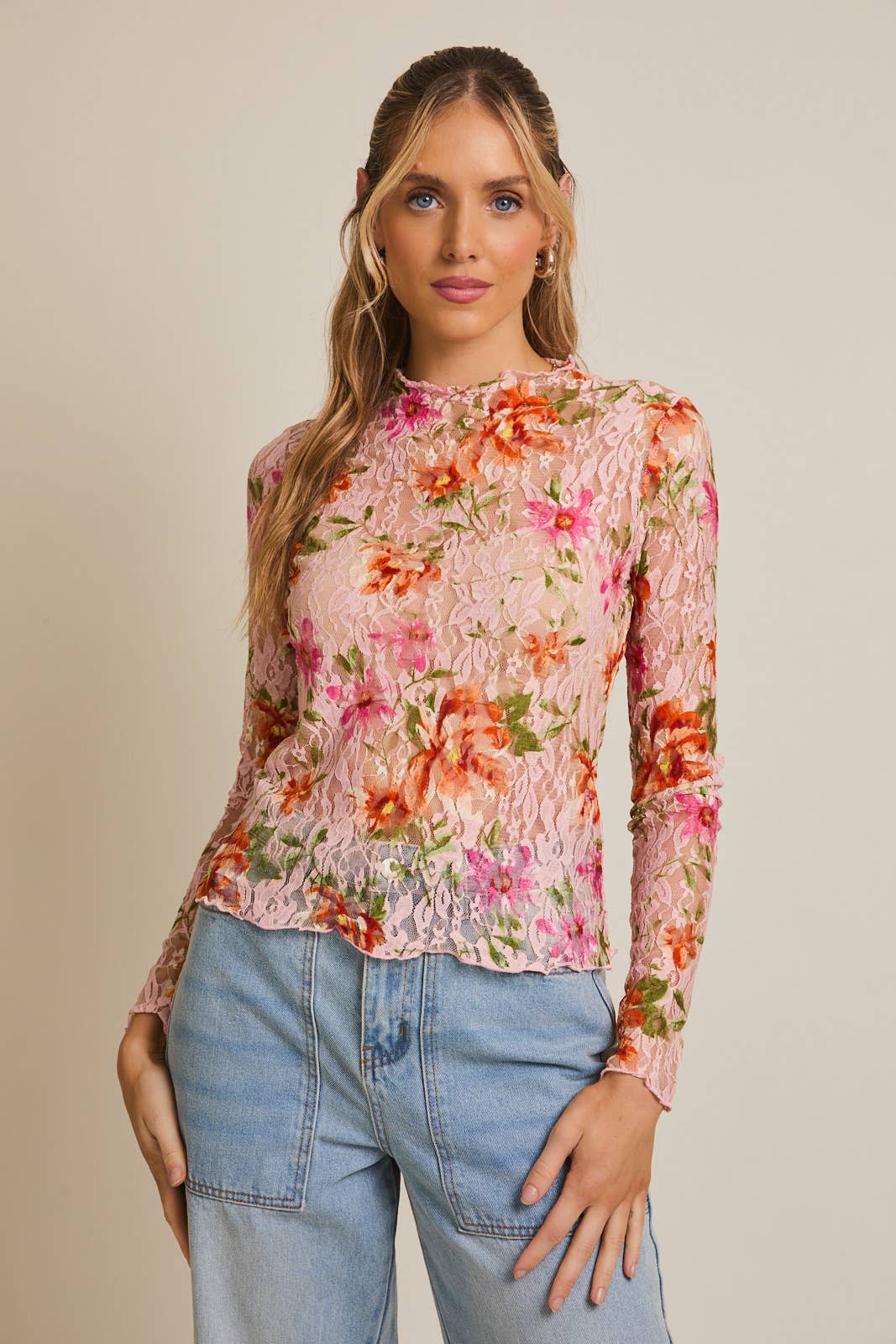 Rose Garden Mesh Lace Top