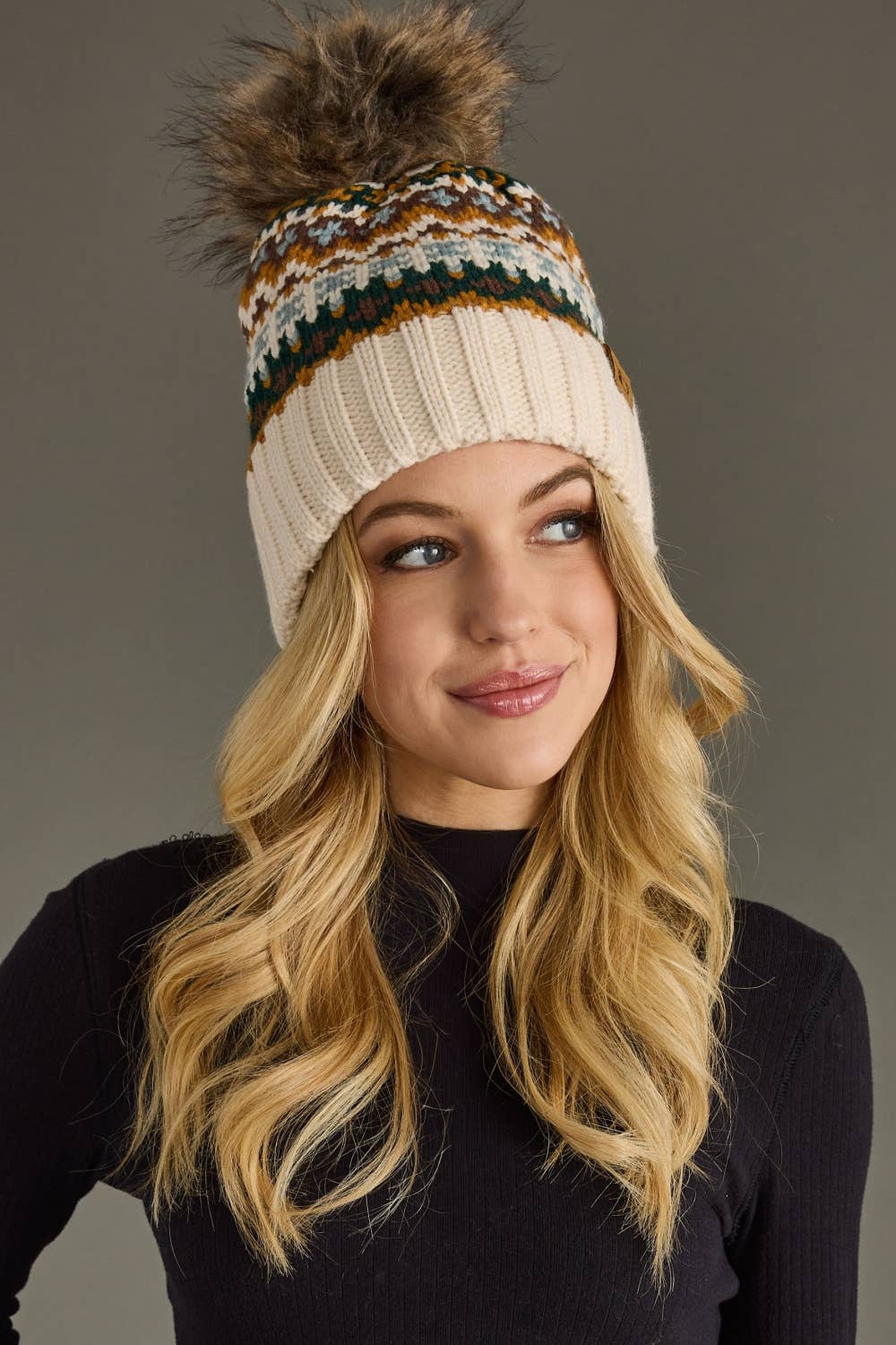 Nordic Nights Pom Hat