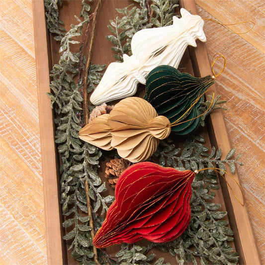 Gold Tipped Honeycomb Finials