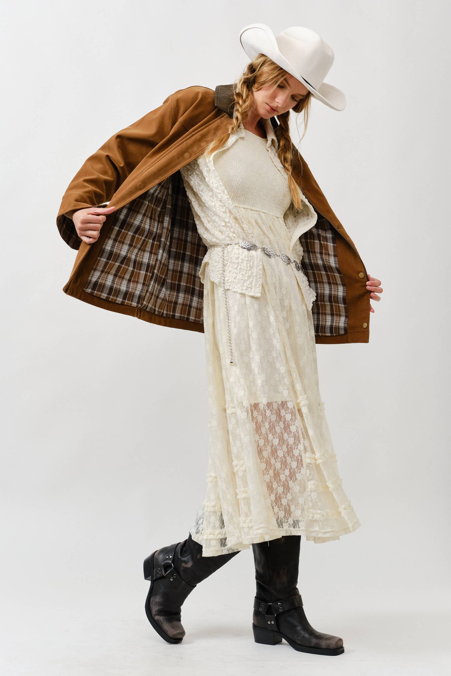 Quinn Contrast Barn Jacket- Two Colors
