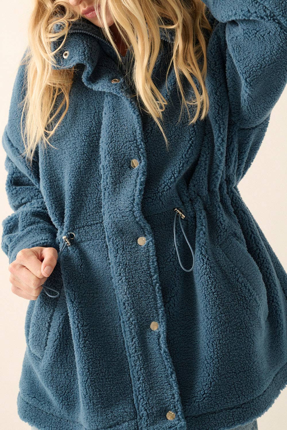 Harlow Shearling High Collar Jacket