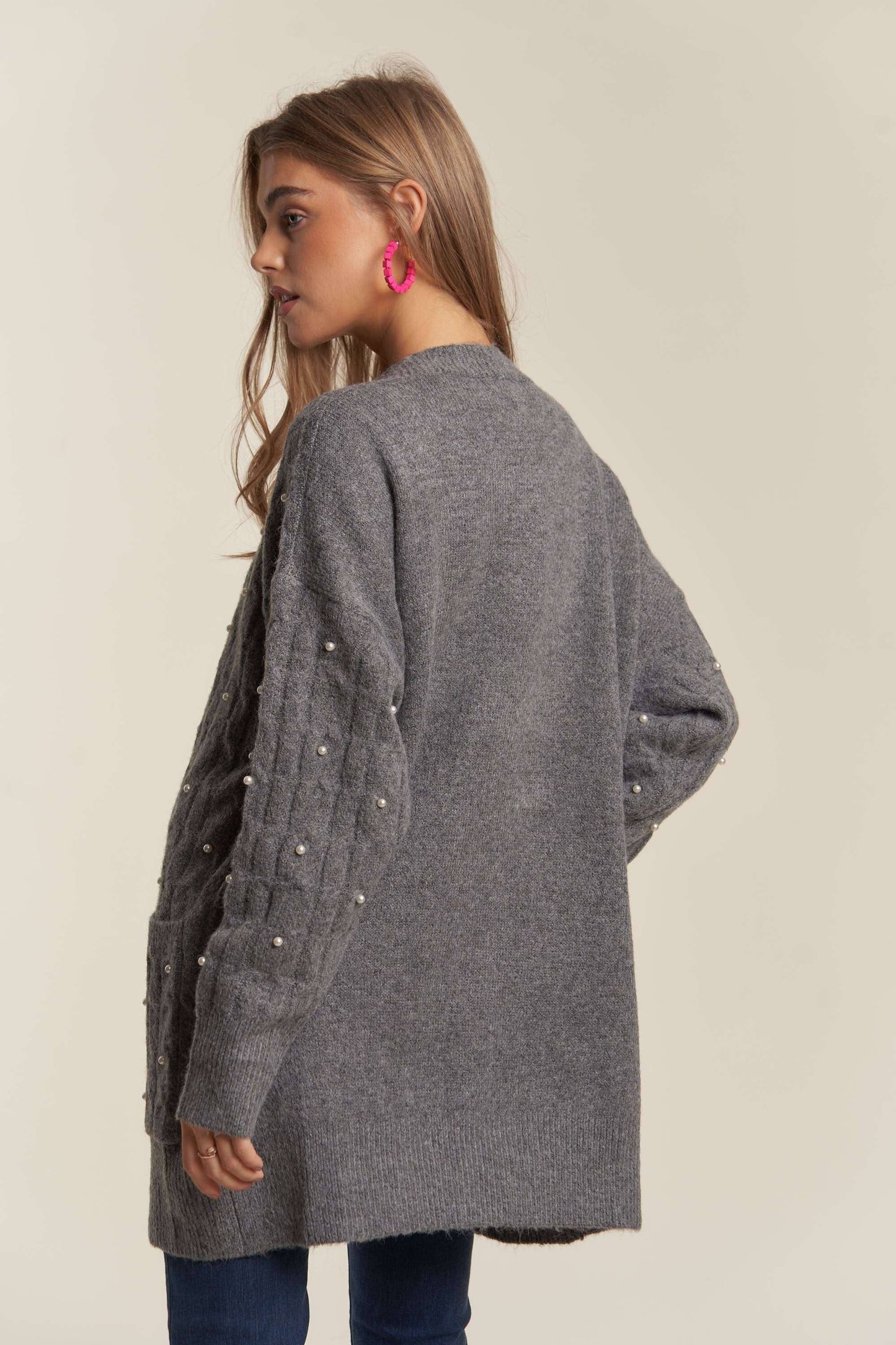 Allie Pearl Detail Cardigan