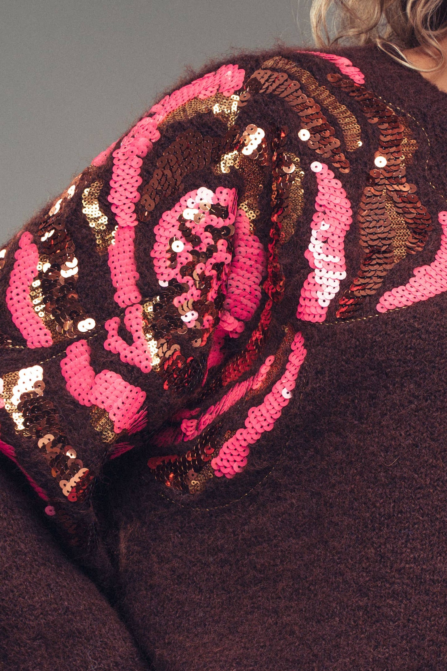 Rosella Sequin Floral Sweater