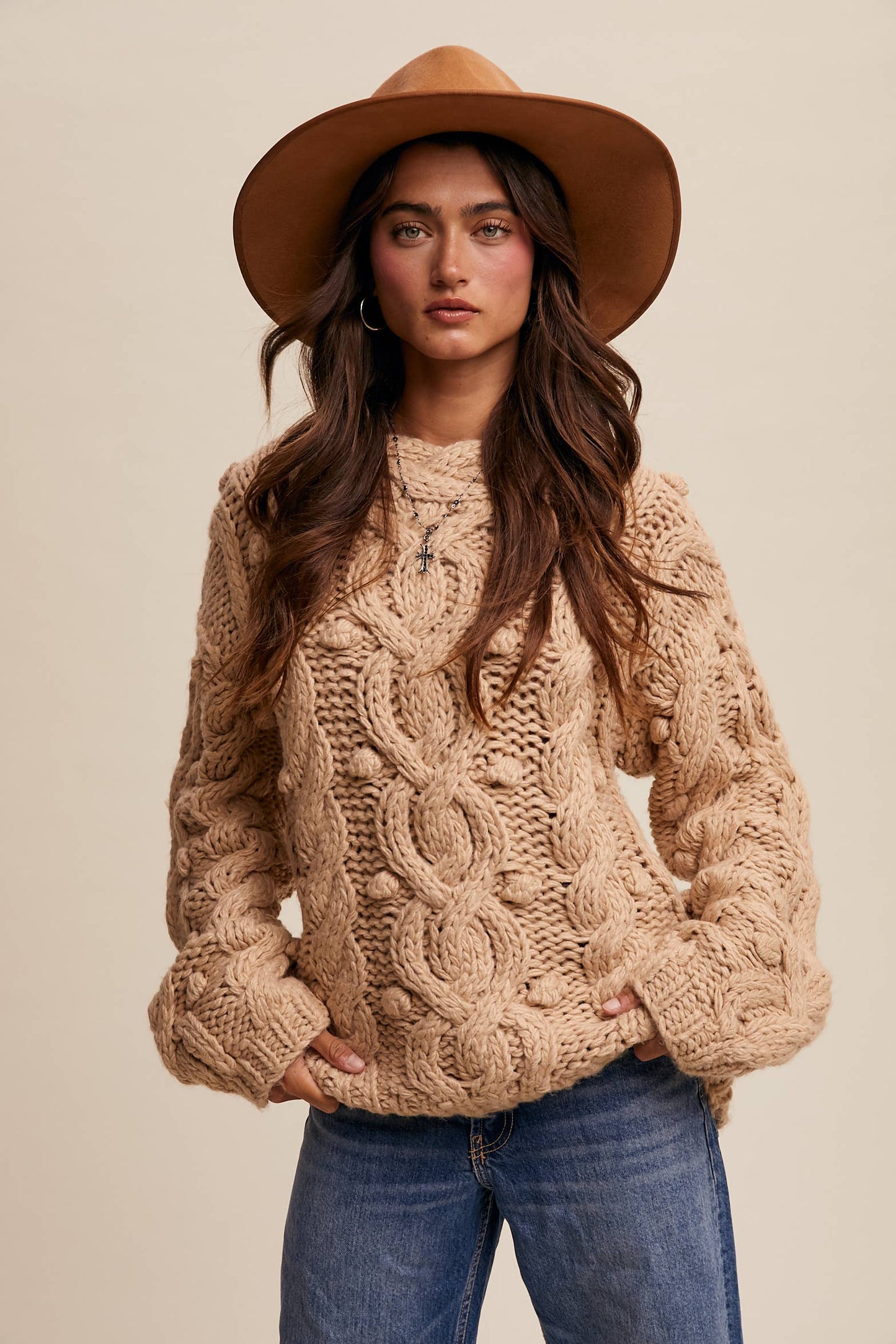 Penelope Chunky Knit Sweater - Two Colors