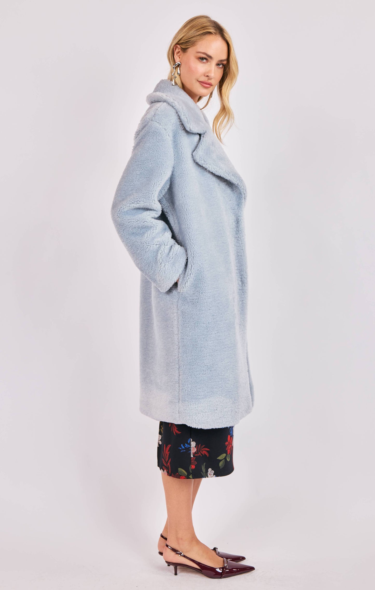 Marquee Lights Faux Shearling Coat