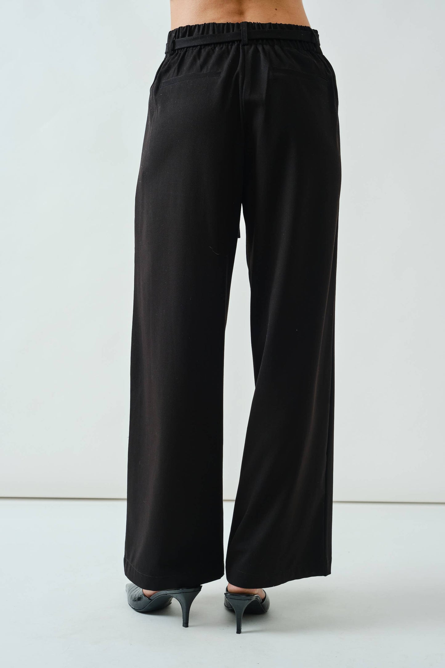 Jules Belted Wide Leg Trousers