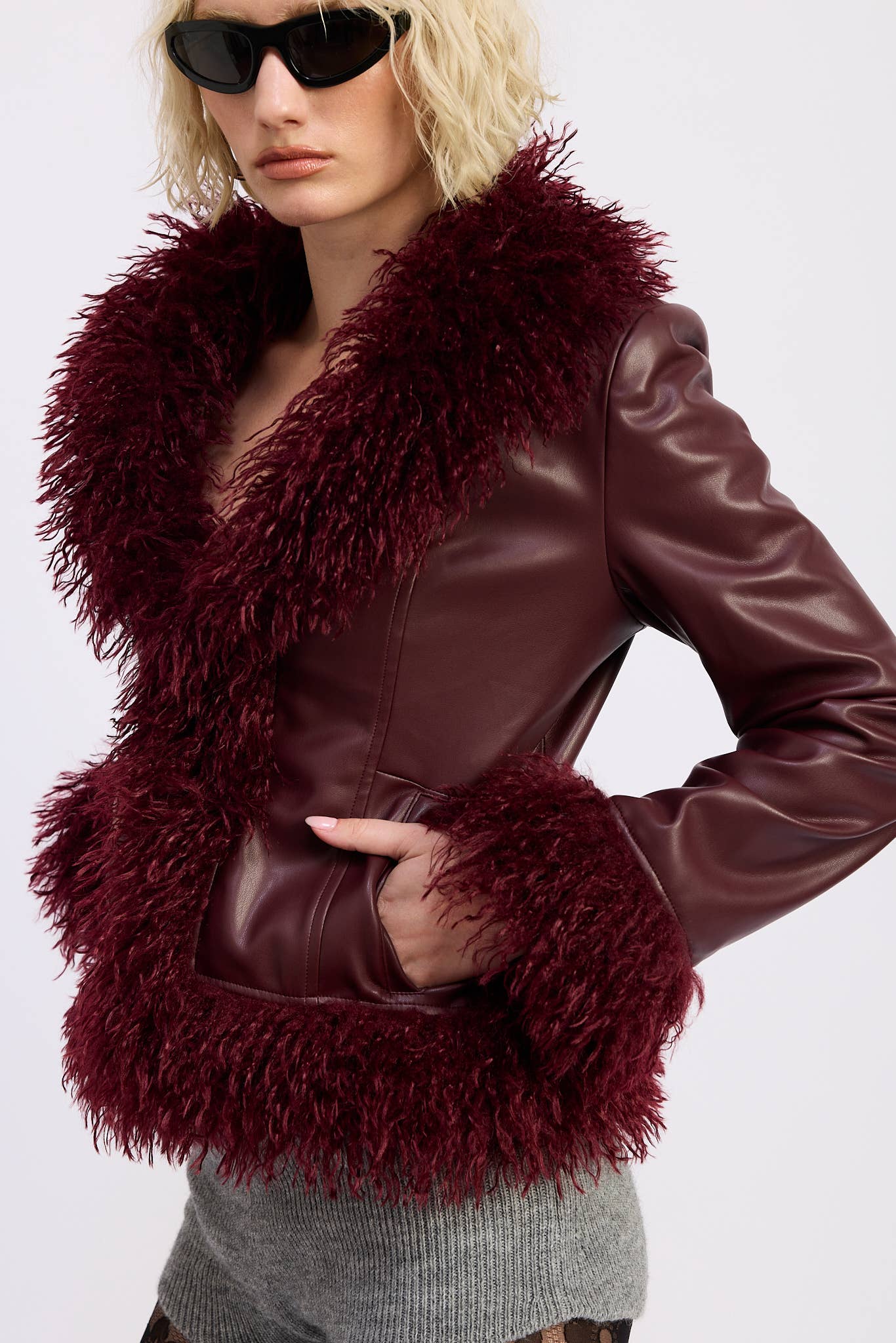 Emory Park Fur Leather Jacket
