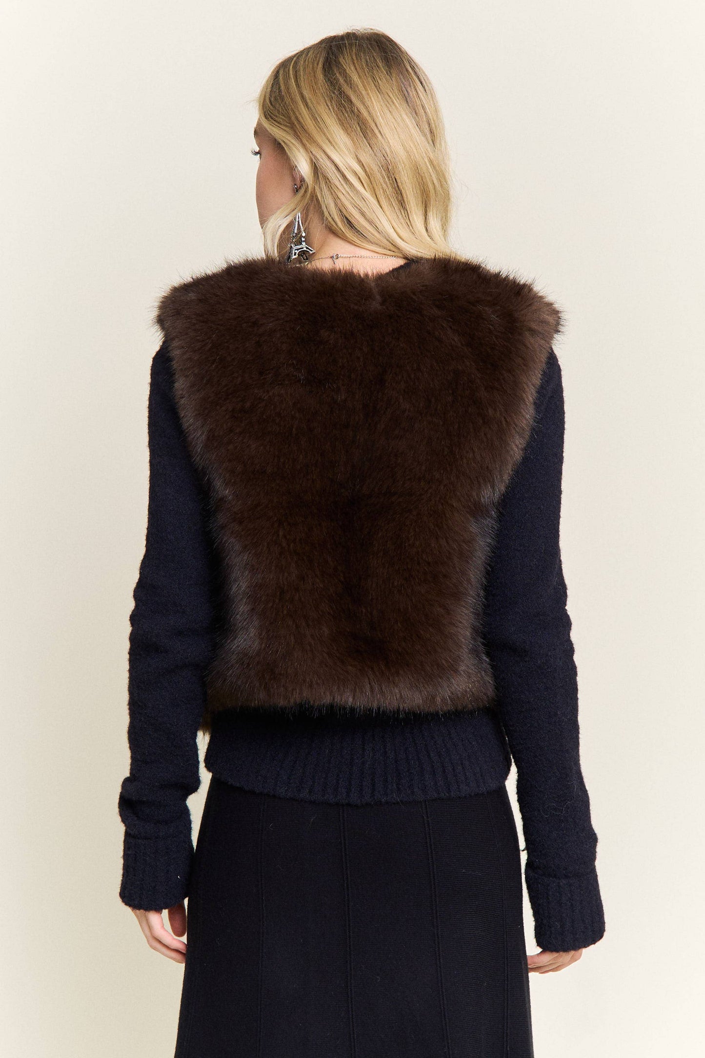 Callie Fur Midi Vest