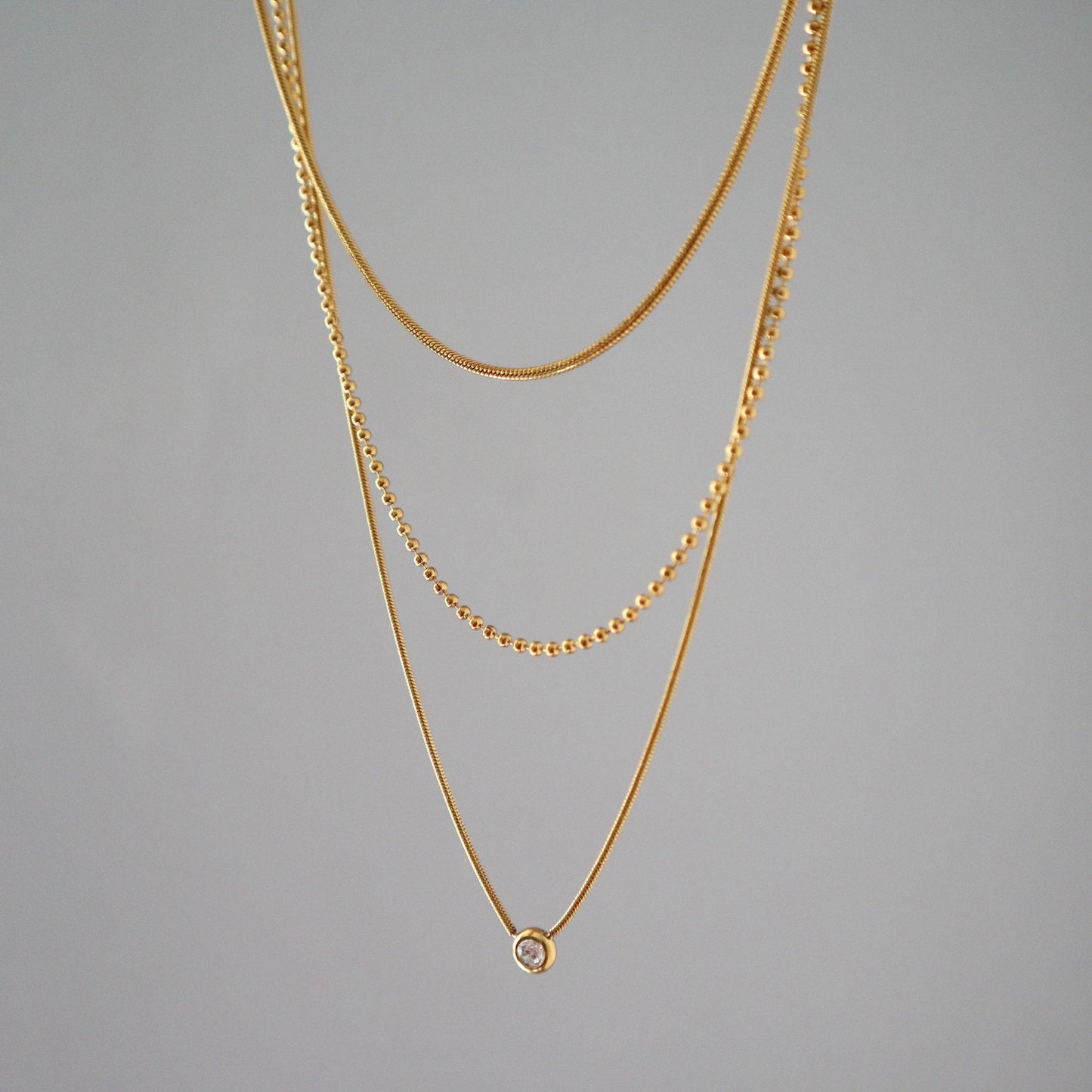 Trinity Layered Necklace
