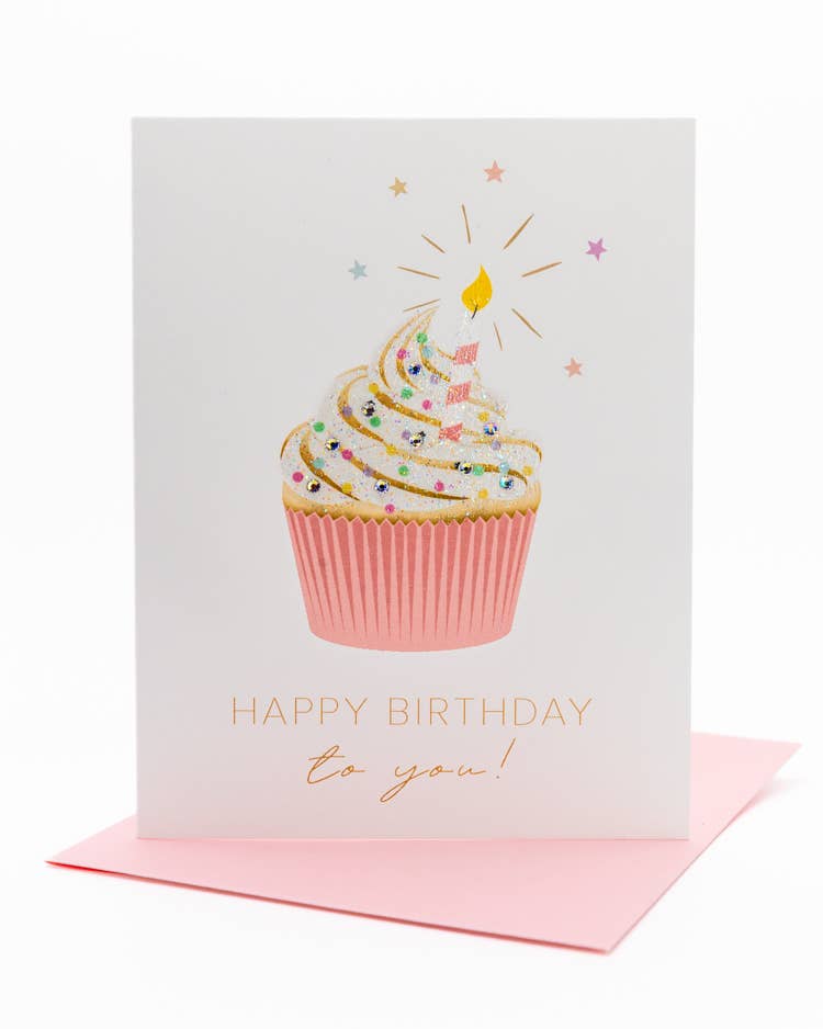 'Cupcake Surprise' Birthday Card