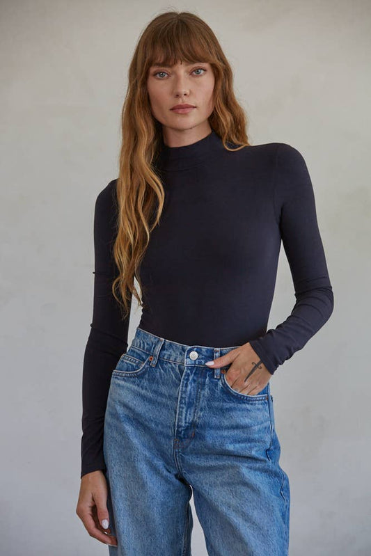 Cora Mock Neck Bodysuit
