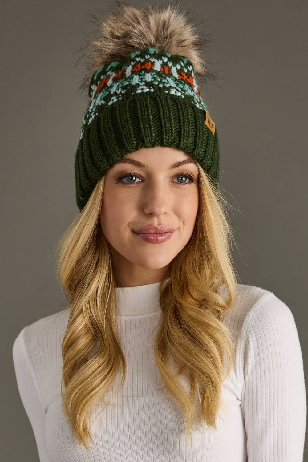 Midnight Frost Pom Hat
