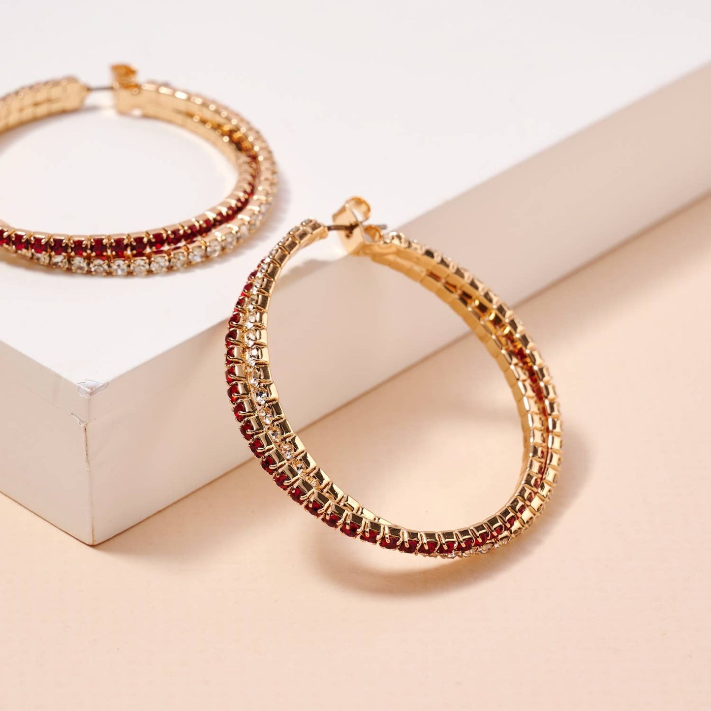 Gina Twisted Hoop Earrings - Two Colors