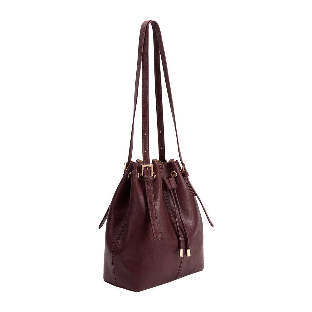 Sasha Bucket Bag - Bordeaux