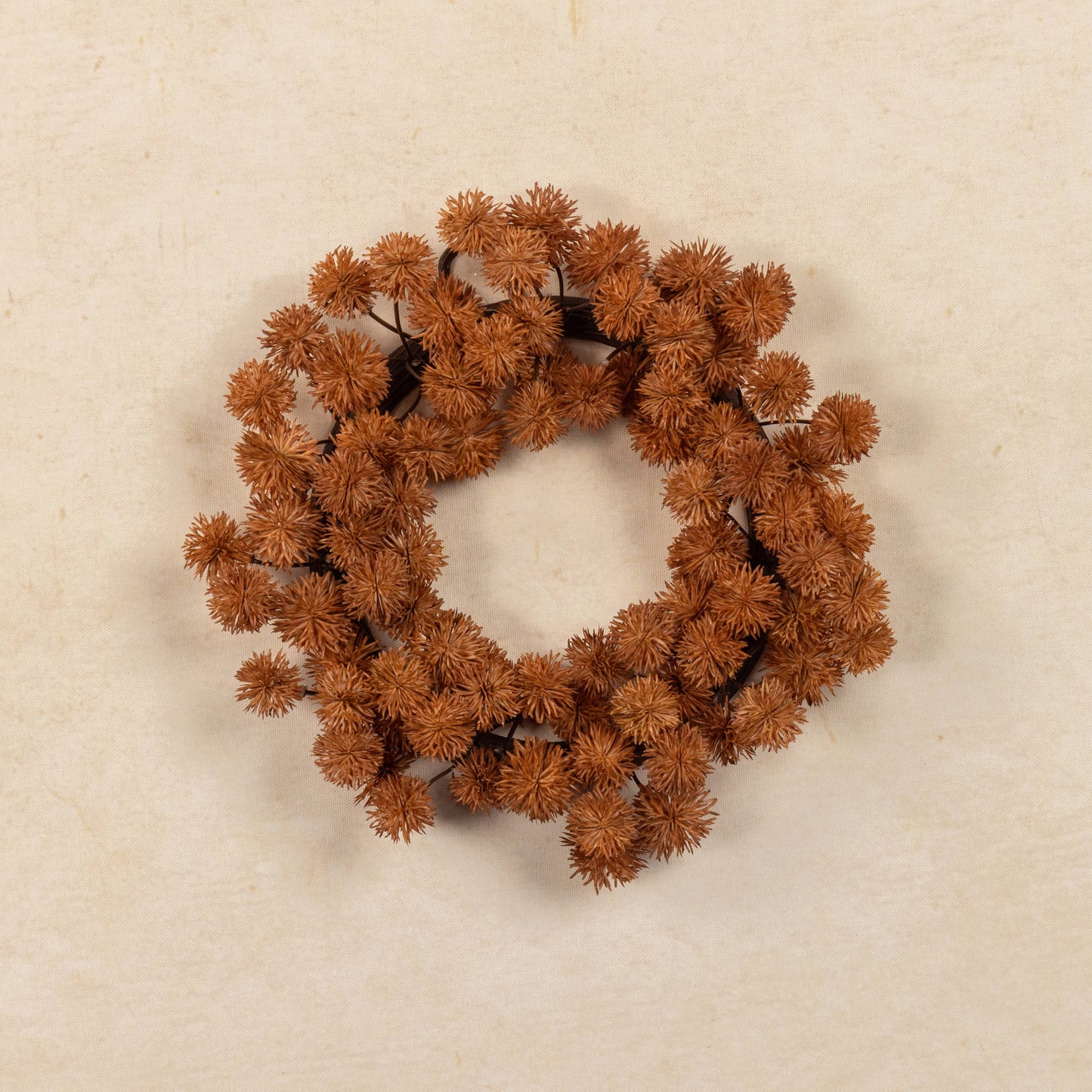 10" Rust Chestnut Seed Candle Ring