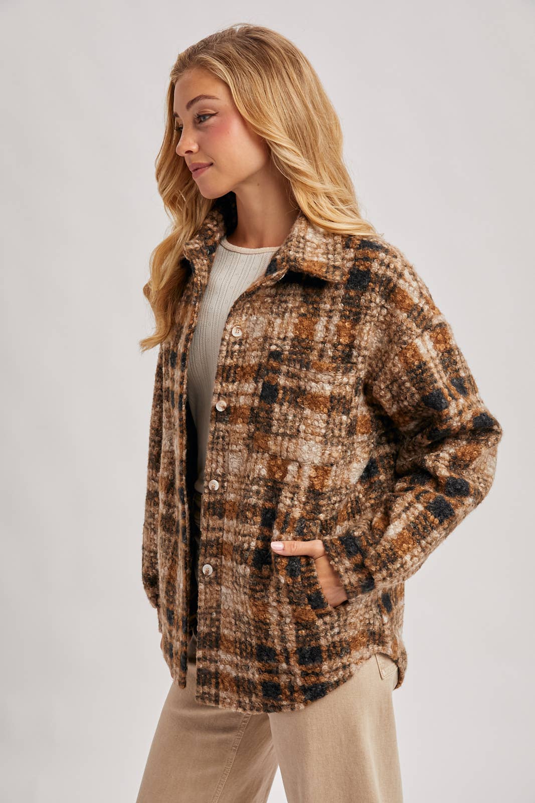 Bella Boucle Plaid Shacket