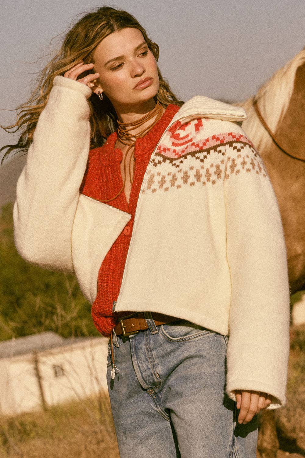 Indy Fair Isle Sweater Jacket