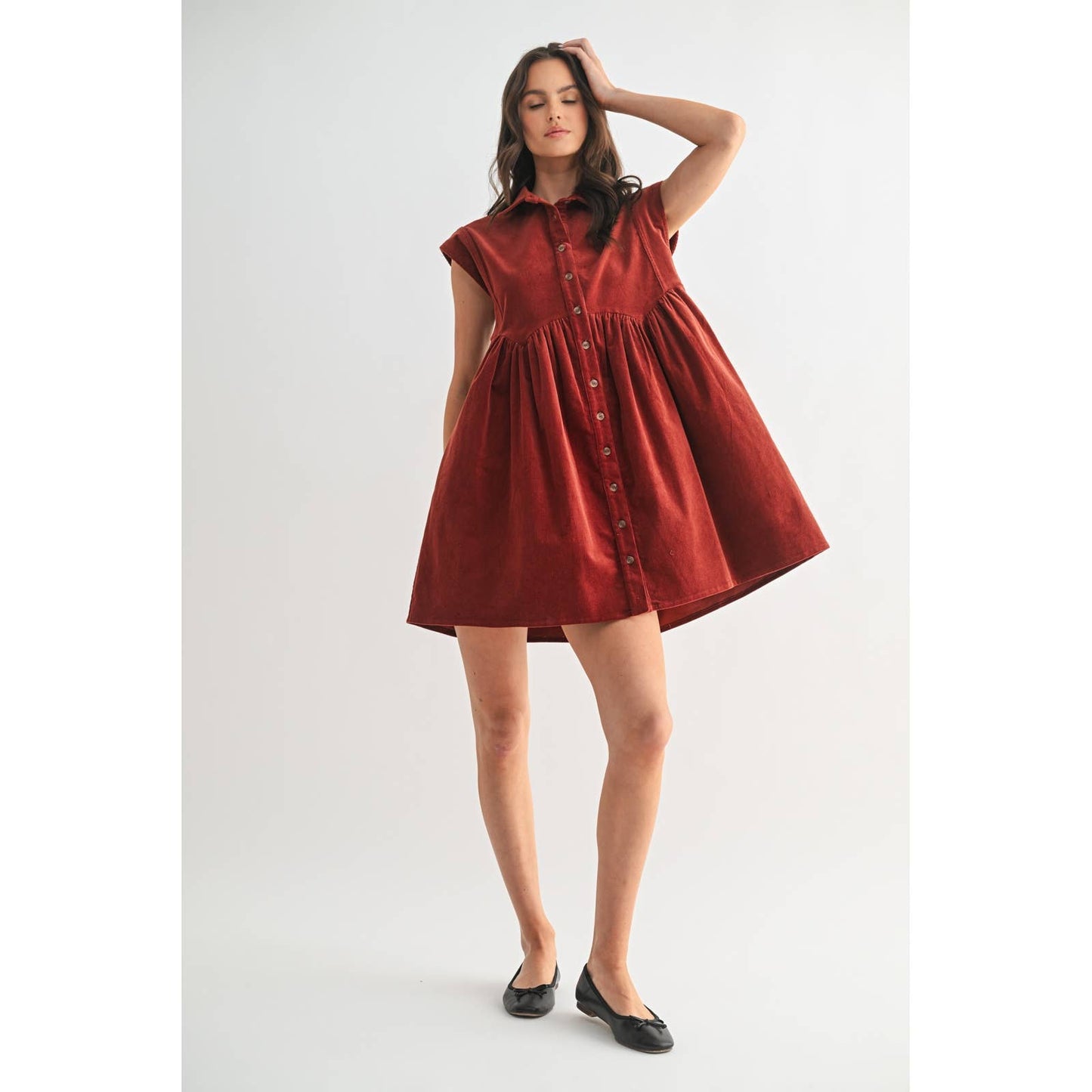 Serena Corduroy Mini Dress